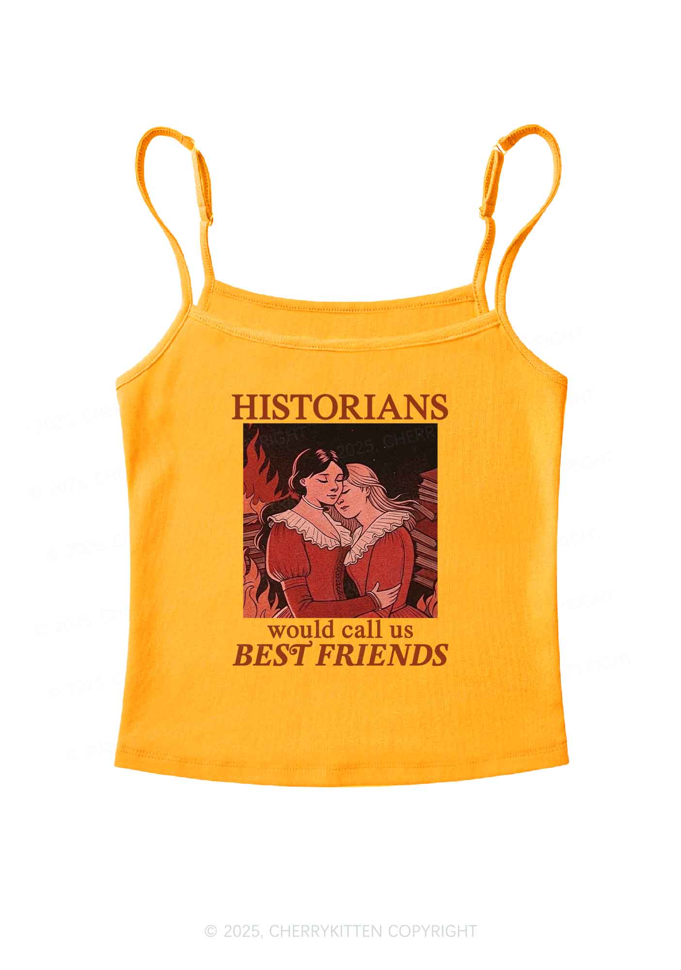 Call Us Best Friends Pride Y2K Spaghetti Strap Cami Cherrykitten - Image 7