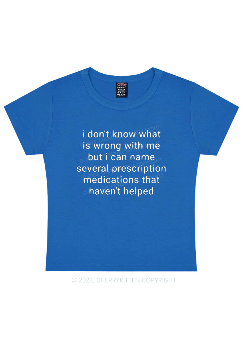 Can Name Several Prescription Medications Y2K Baby Tee Cherrykitten - Image 7