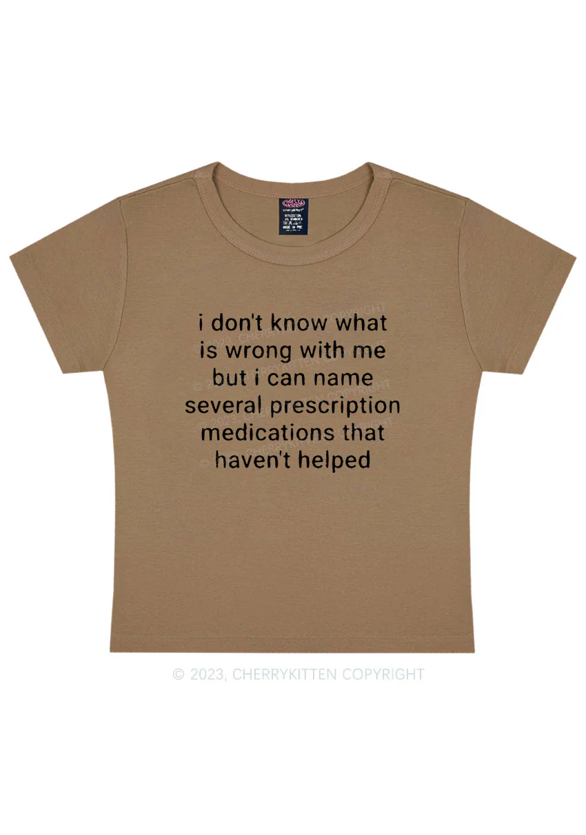 Can Name Several Prescription Medications Y2K Baby Tee Cherrykitten - Image 8