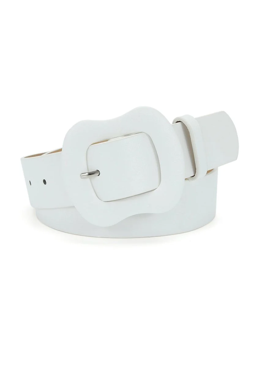 Candy Color Wide Buckle Belt - Image 4
