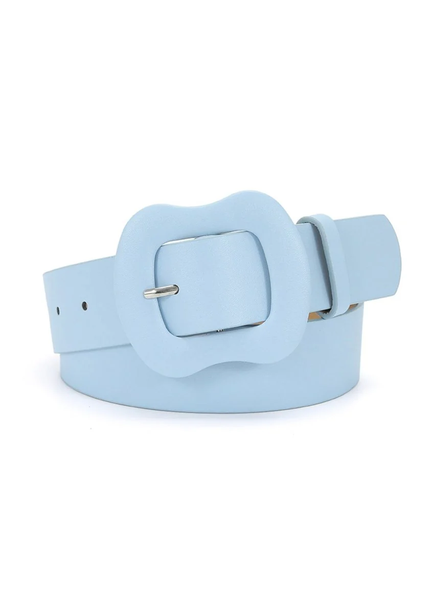 Candy Color Wide Buckle Belt - Image 7