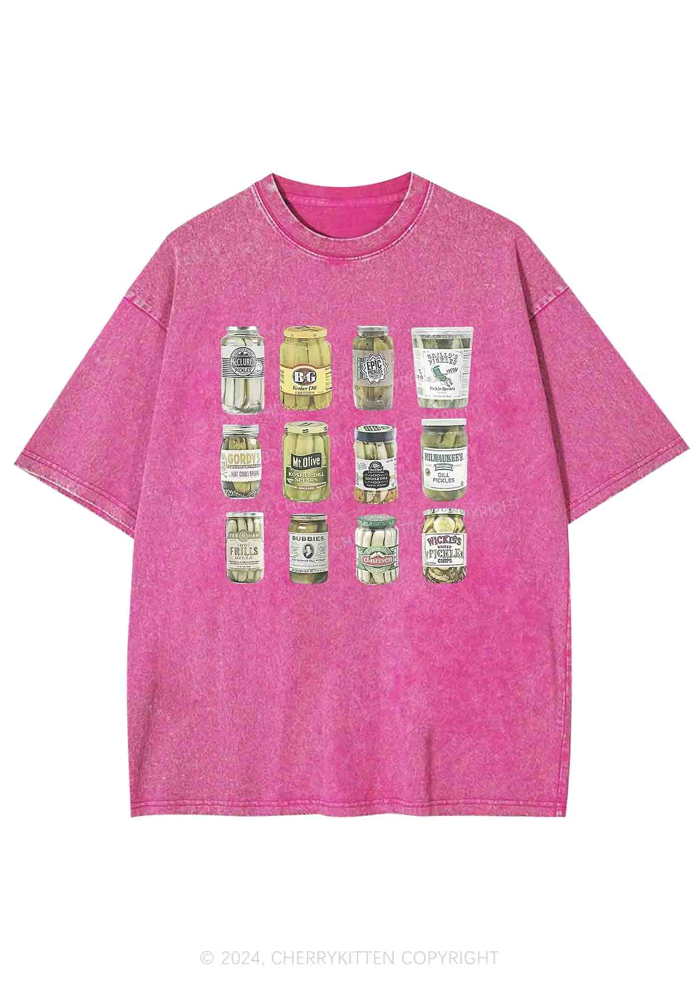 Canned Pickles Y2K Washed Tee Cherrykitten - Image 4