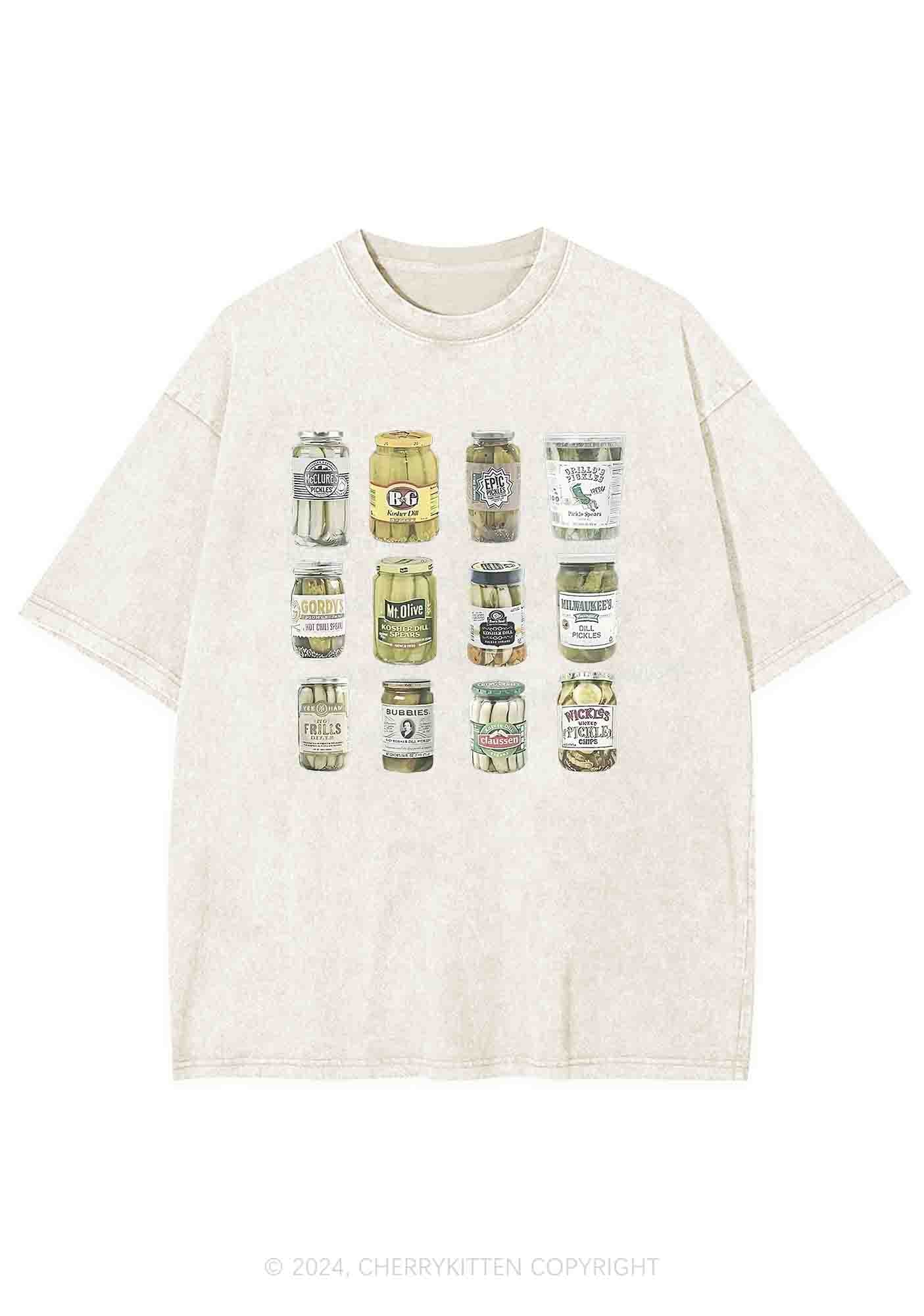 Canned Pickles Y2K Washed Tee Cherrykitten - Image 5