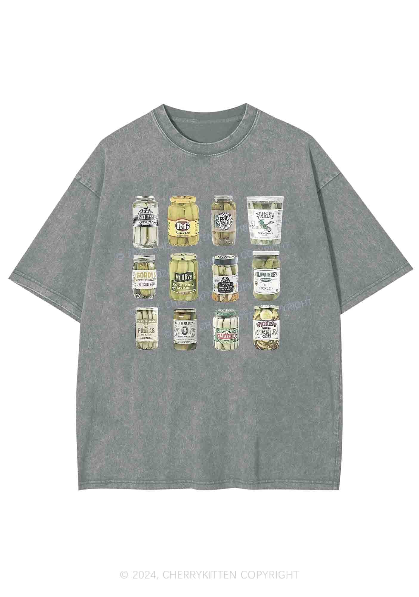 Canned Pickles Y2K Washed Tee Cherrykitten - Image 6