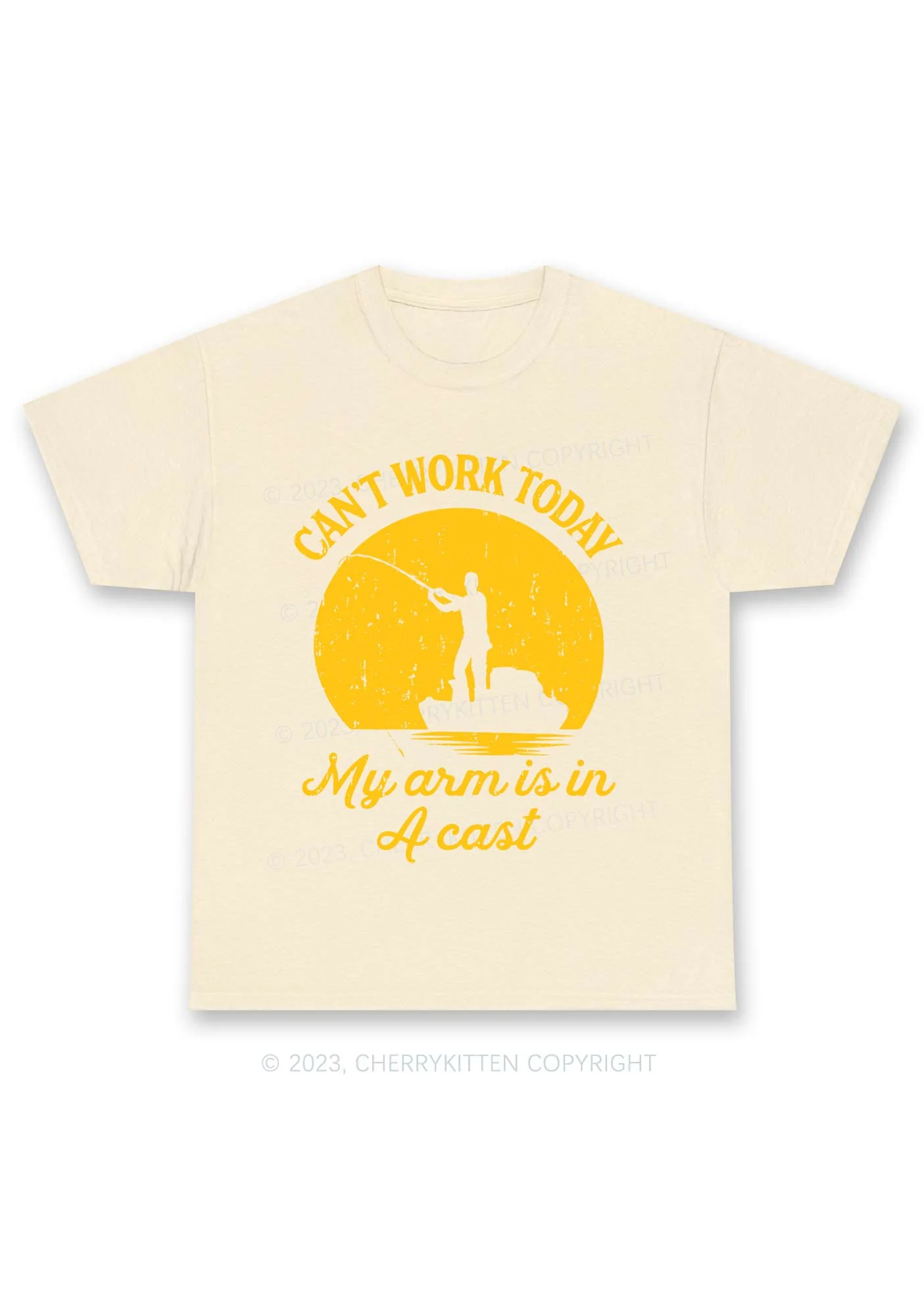 Can't Work Today My Arm Is In A Cast Chunky Shirt Cherrykitten - Image 4