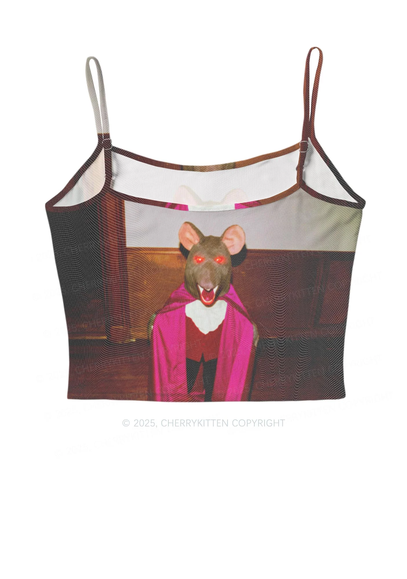 Caped Ratz Y2K Mesh Cami Tank Cherrykitten - Image 3