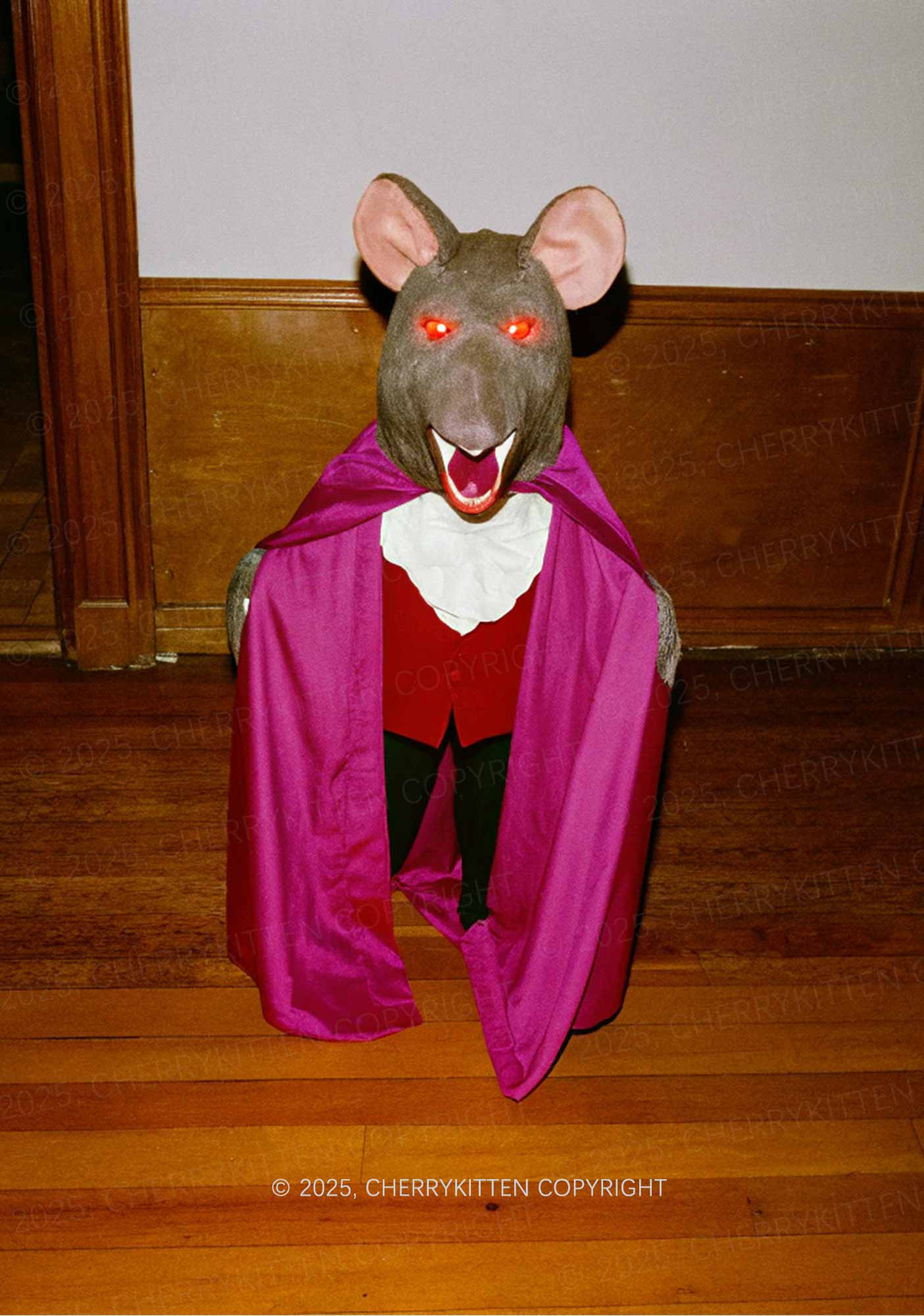 Caped Ratz Y2K Mesh Long Sleeve Crop Top Cherrykitten - Image 2
