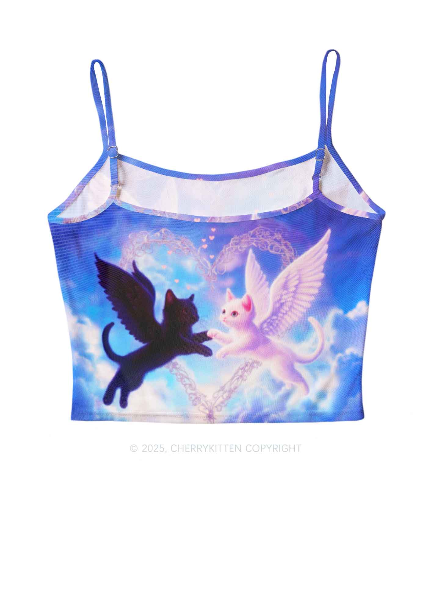 Cat Angel Y2K Mesh Cami Tank Cherrykitten - Image 2