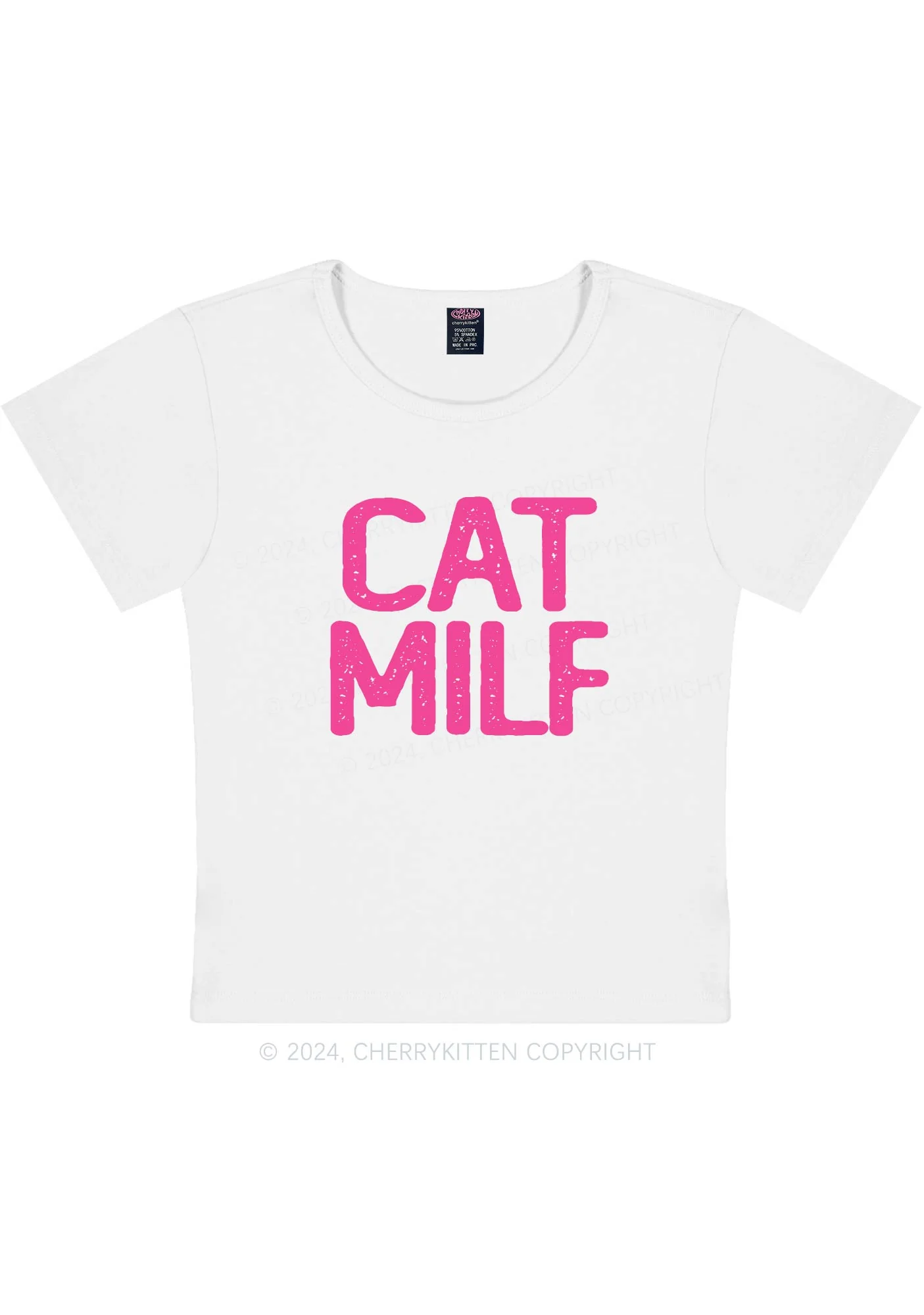 Cat Mxxf Y2K Baby Tee Cherrykitten - Image 3
