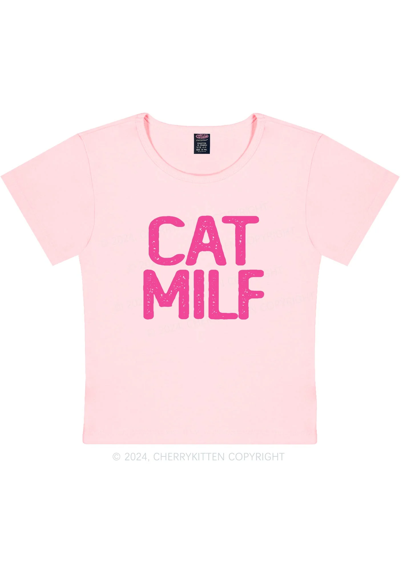 Cat Mxxf Y2K Baby Tee Cherrykitten - Image 4