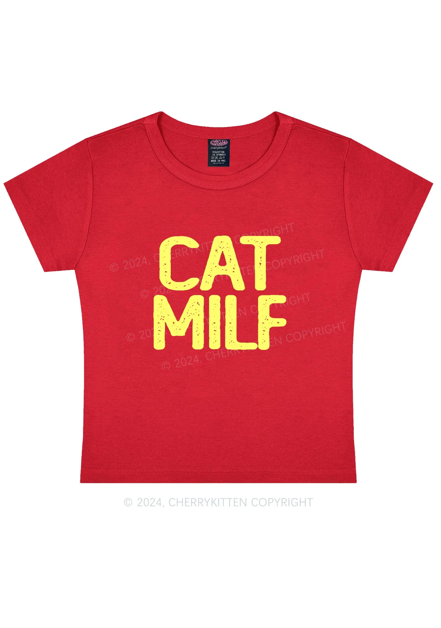 Cat Mxxf Y2K Baby Tee Cherrykitten - Image 5