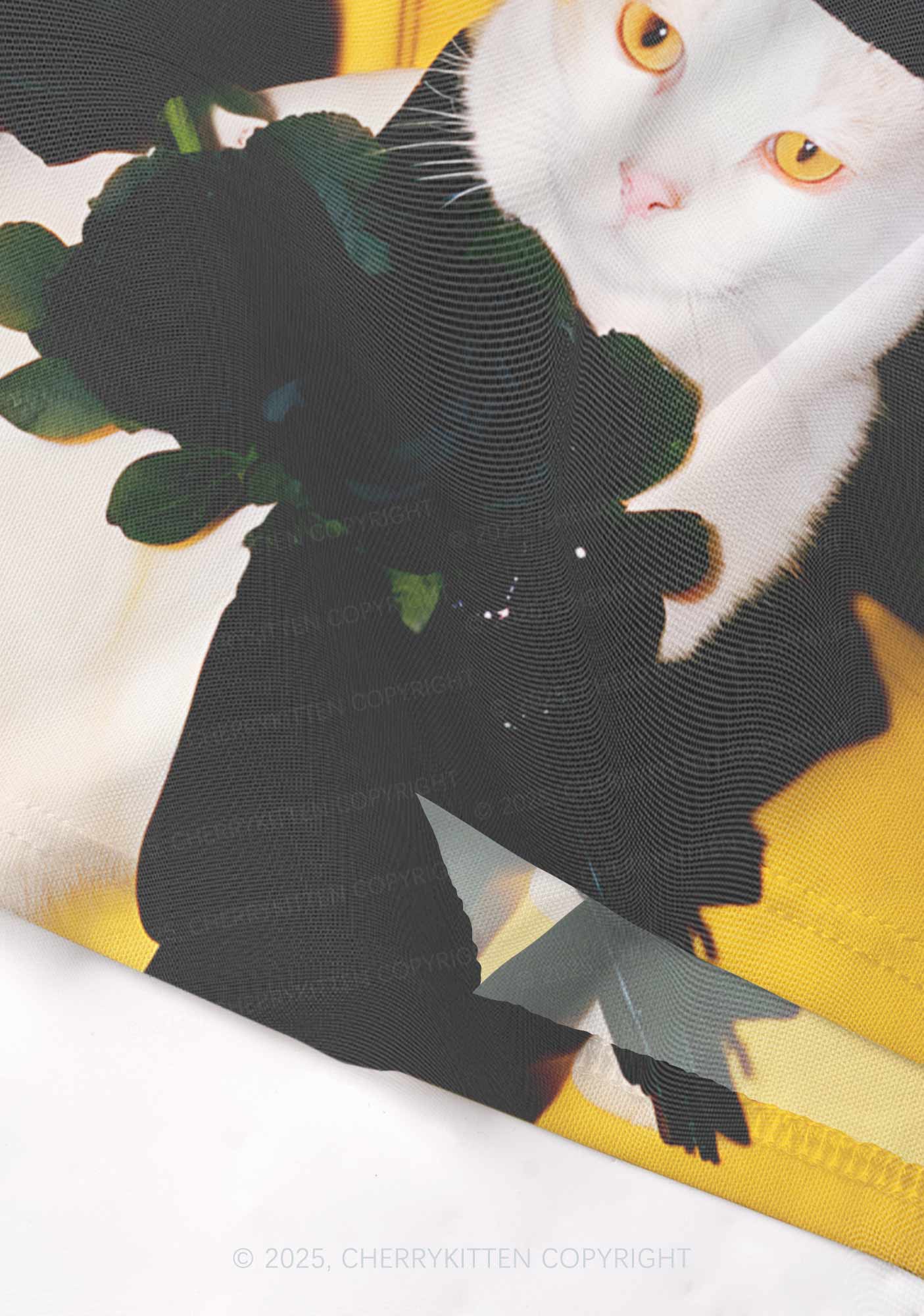 Cat With Black Roses Y2K Mesh Cami Tank Cherrykitten - Image 4