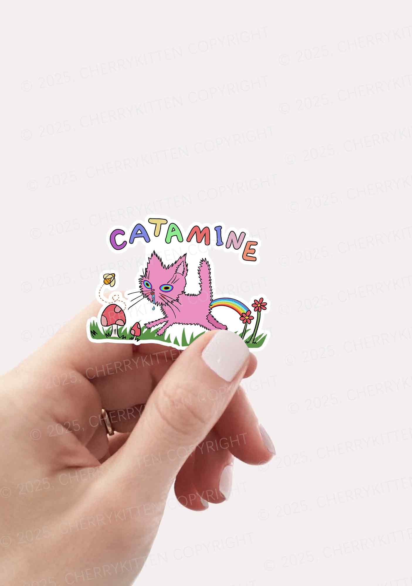 Catamine 1Pc Y2K Sticker Cherrykitten - Image 2