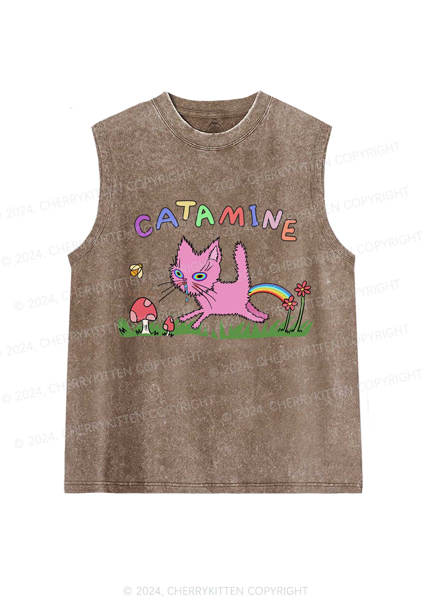 Catamine Y2K Washed Tank Cherrykitten - Image 6