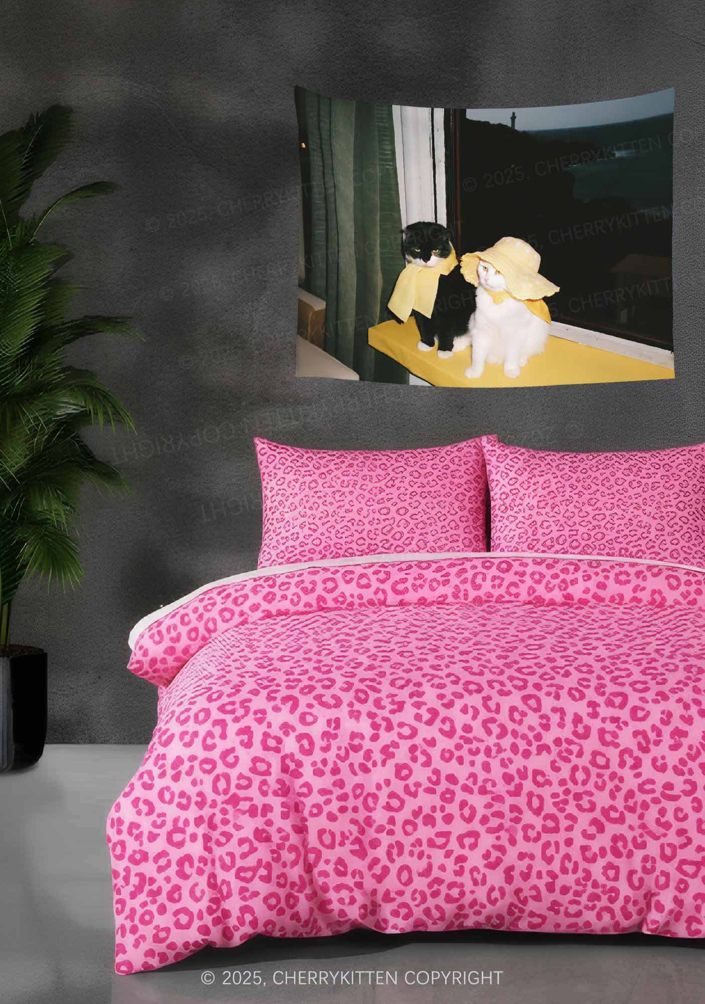 Cats Friend Flag Y2K Tapestry Cherrykitten - Image 2
