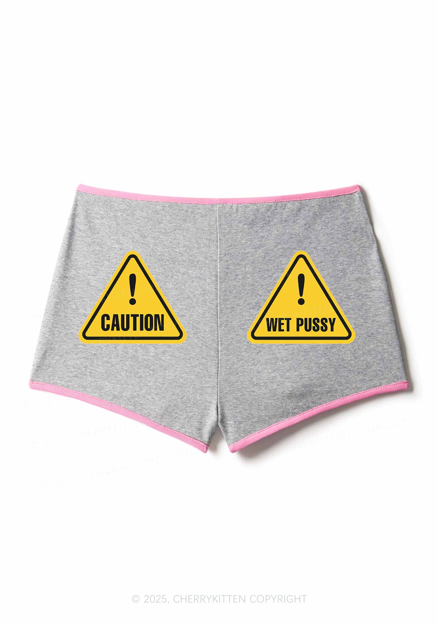 Caution Wet Puxxy Y2K Booty Shorts Cherrykitten - Image 6