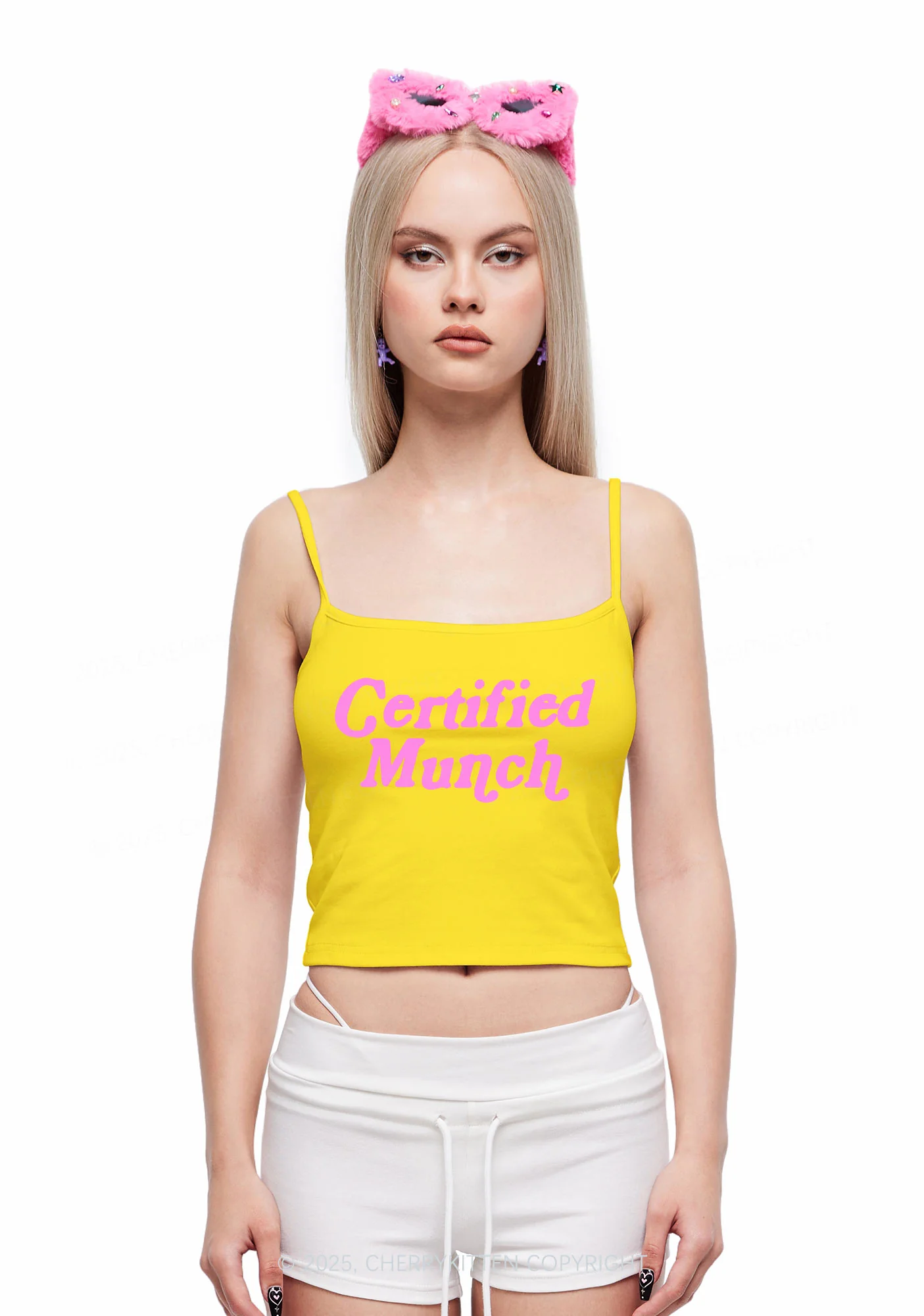 Certified Munch Y2K Spaghetti Strap Cami Cherrykitten - Image 2