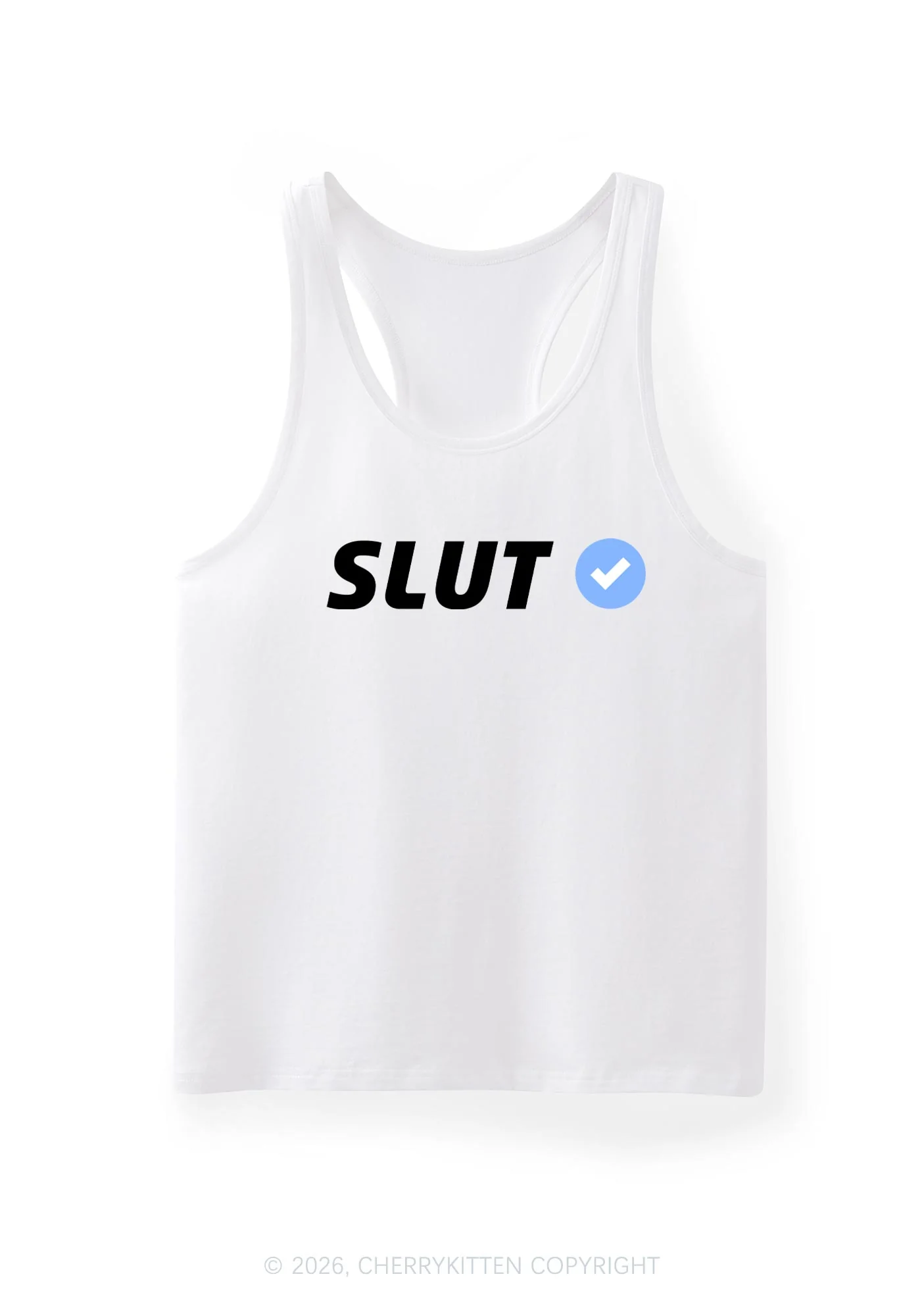 Certified Slxt Y2K Men Racerback Tank Top Cherrykitten - Image 4