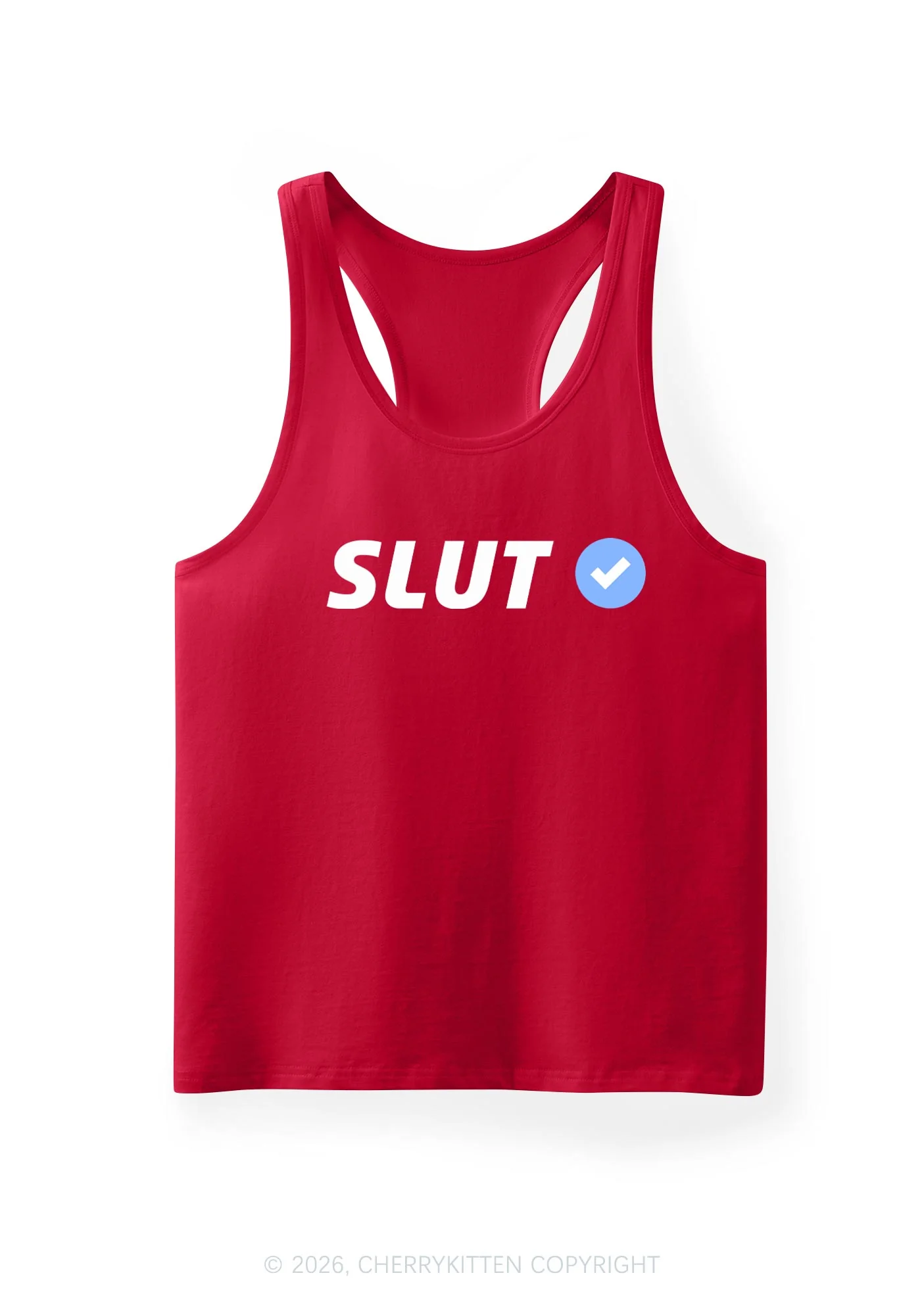 Certified Slxt Y2K Men Racerback Tank Top Cherrykitten - Image 5