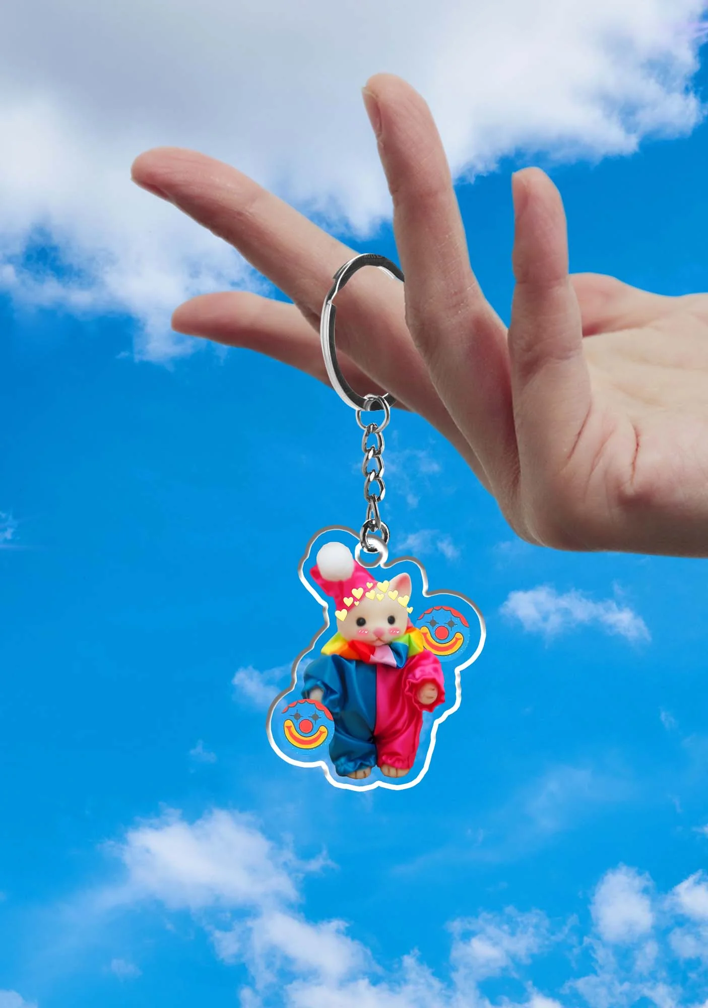 Chat Clown 1Pc Y2K Keychain Cherrykitten - Image 2
