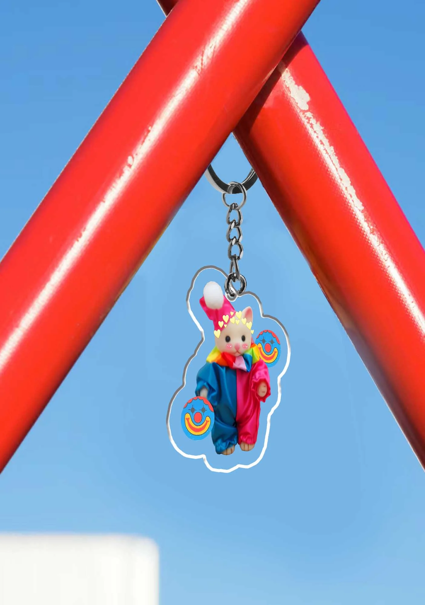 Chat Clown 1Pc Y2K Keychain Cherrykitten - Image 3