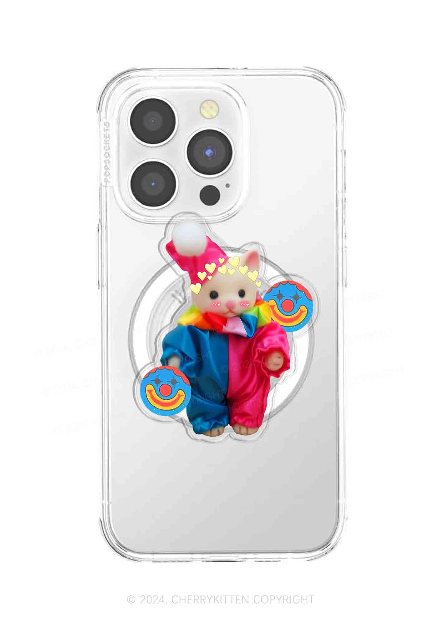 Chat Clown Y2K Magnetic Phone Grip Holder Cherrykitten - Image 2