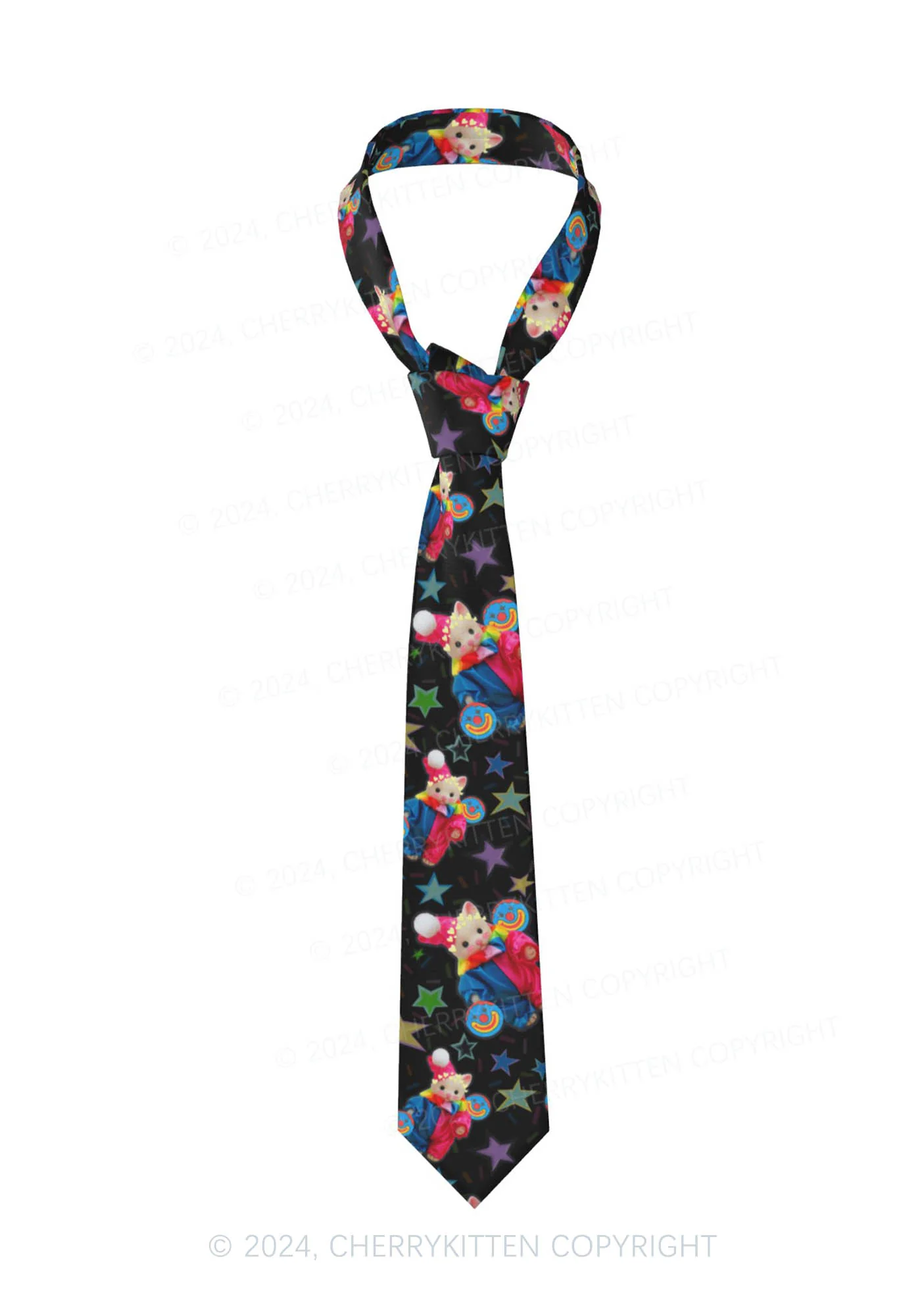 Chat Clown Y2K Necktie Cherrykitten - Image 3