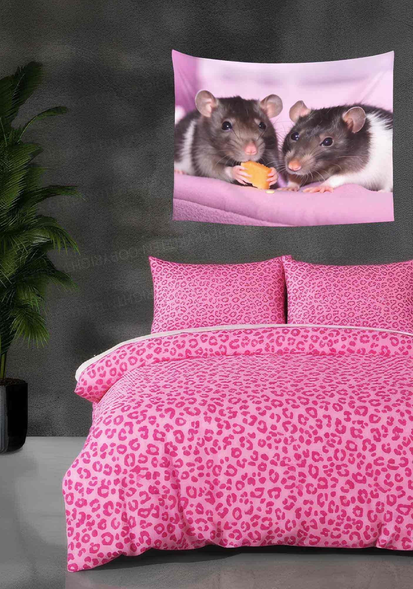 Cheese Rat Flag Y2K Tapestry Cherrykitten - Image 2