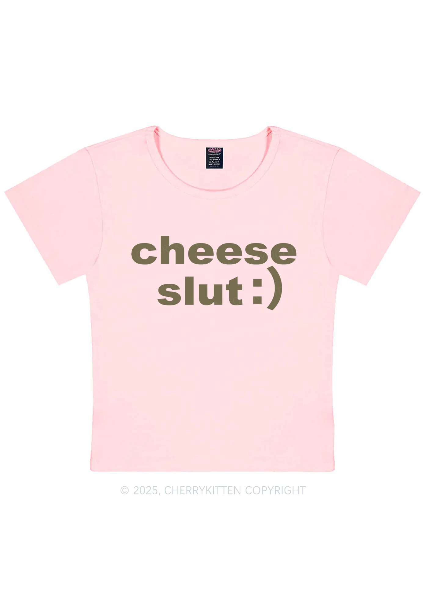 Cheese Slxt Y2K Baby Tee Cherrykitten - Image 10