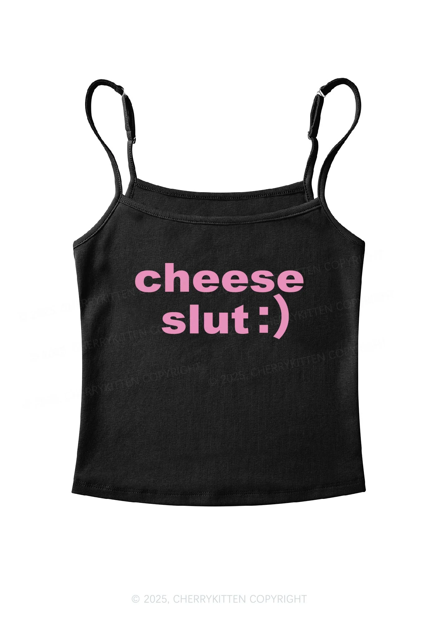 Cheese Slxt Y2K Spaghetti Strap Cami Cherrykitten - Image 3