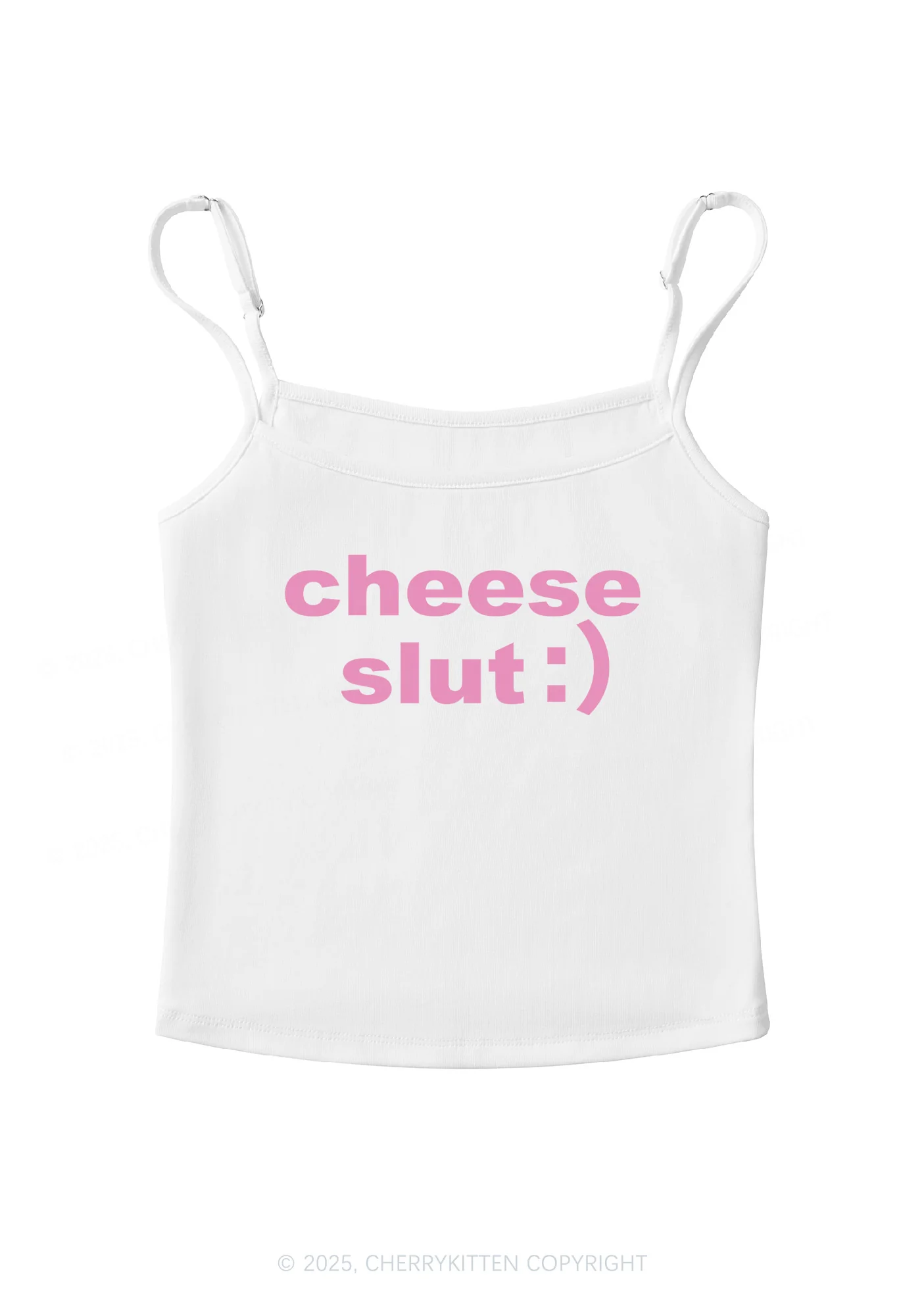 Cheese Slxt Y2K Spaghetti Strap Cami Cherrykitten - Image 4