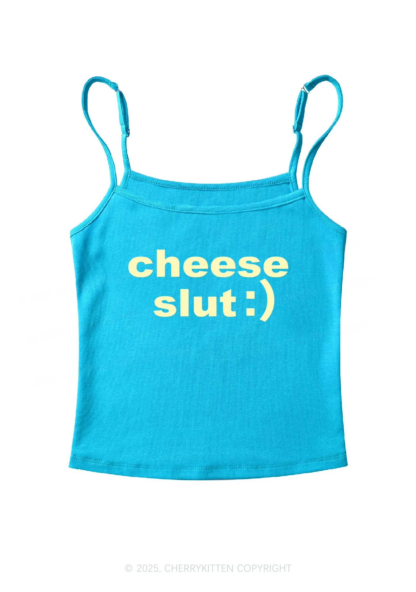Cheese Slxt Y2K Spaghetti Strap Cami Cherrykitten - Image 5