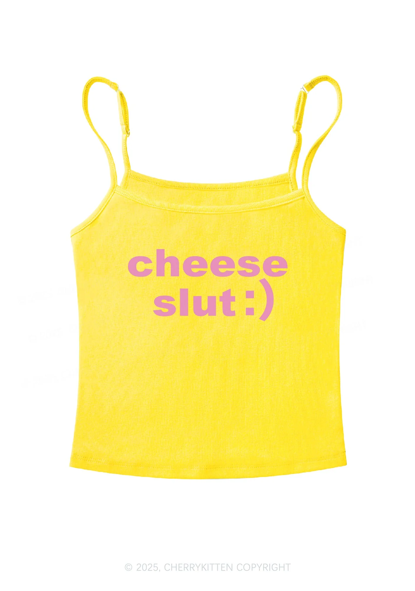 Cheese Slxt Y2K Spaghetti Strap Cami Cherrykitten - Image 7