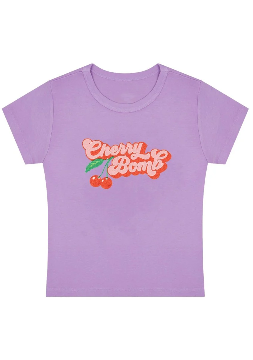Cherry Bomb Y2K Baby Tee - Image 4
