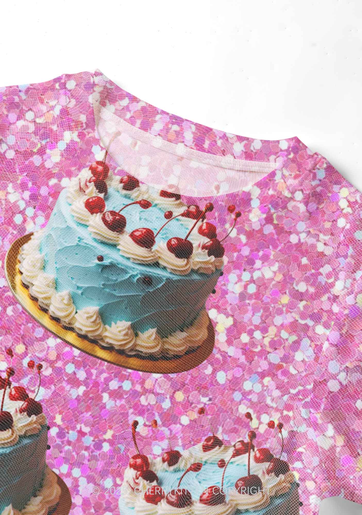 Cherry Cakes Y2K Mesh Crop Top Cherrykitten - Image 3