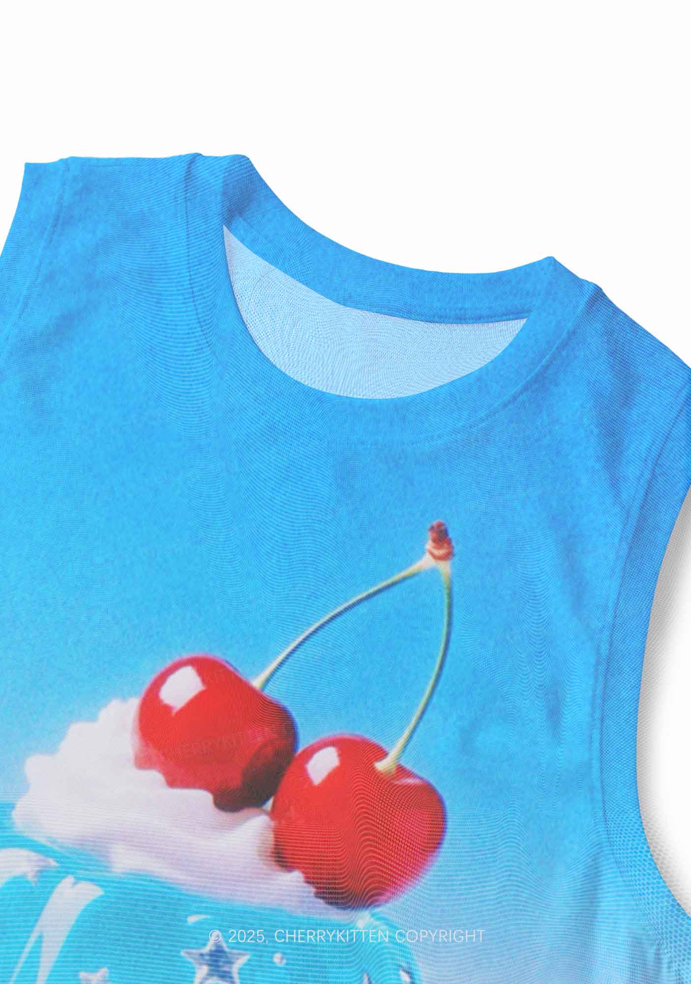 Cherry Jelly Y2K Mesh Muscle Tank Cherrykitten - Image 3