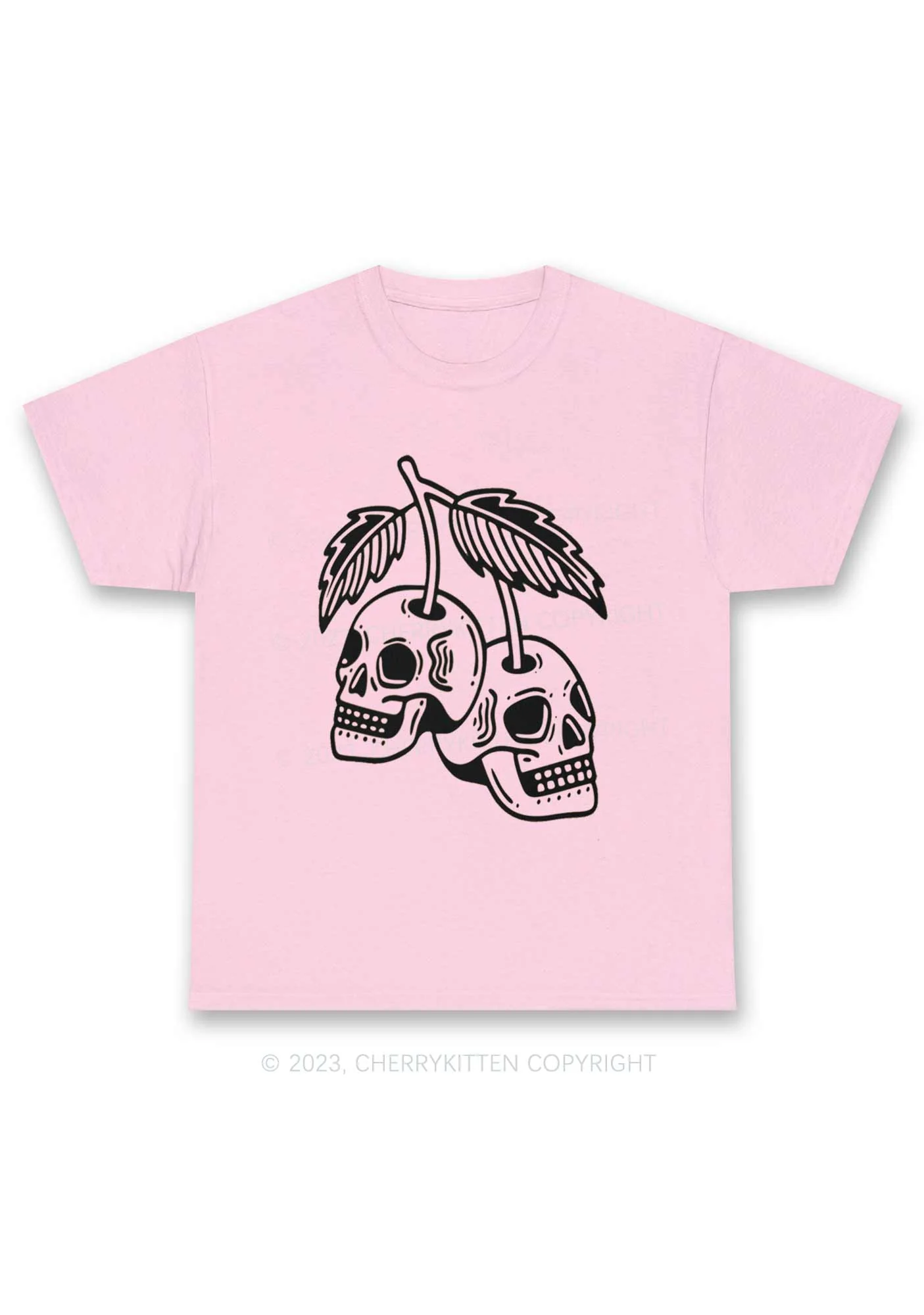Cherry Skulls Halloween Chunky Shirt Cherrykitten - Image 7
