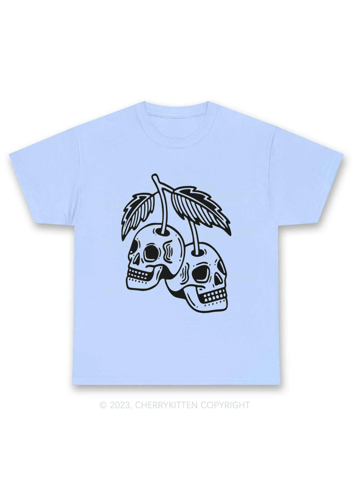 Cherry Skulls Halloween Chunky Shirt Cherrykitten - Image 9