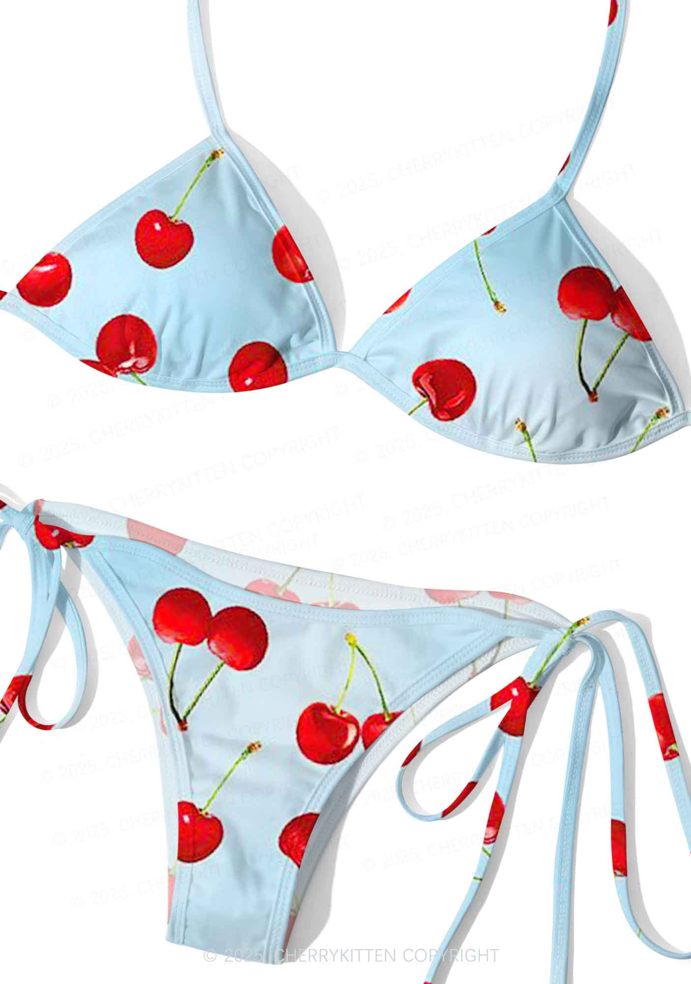 Cherry Sky Y2K Print Bikini Set Cherrykitten - Image 3