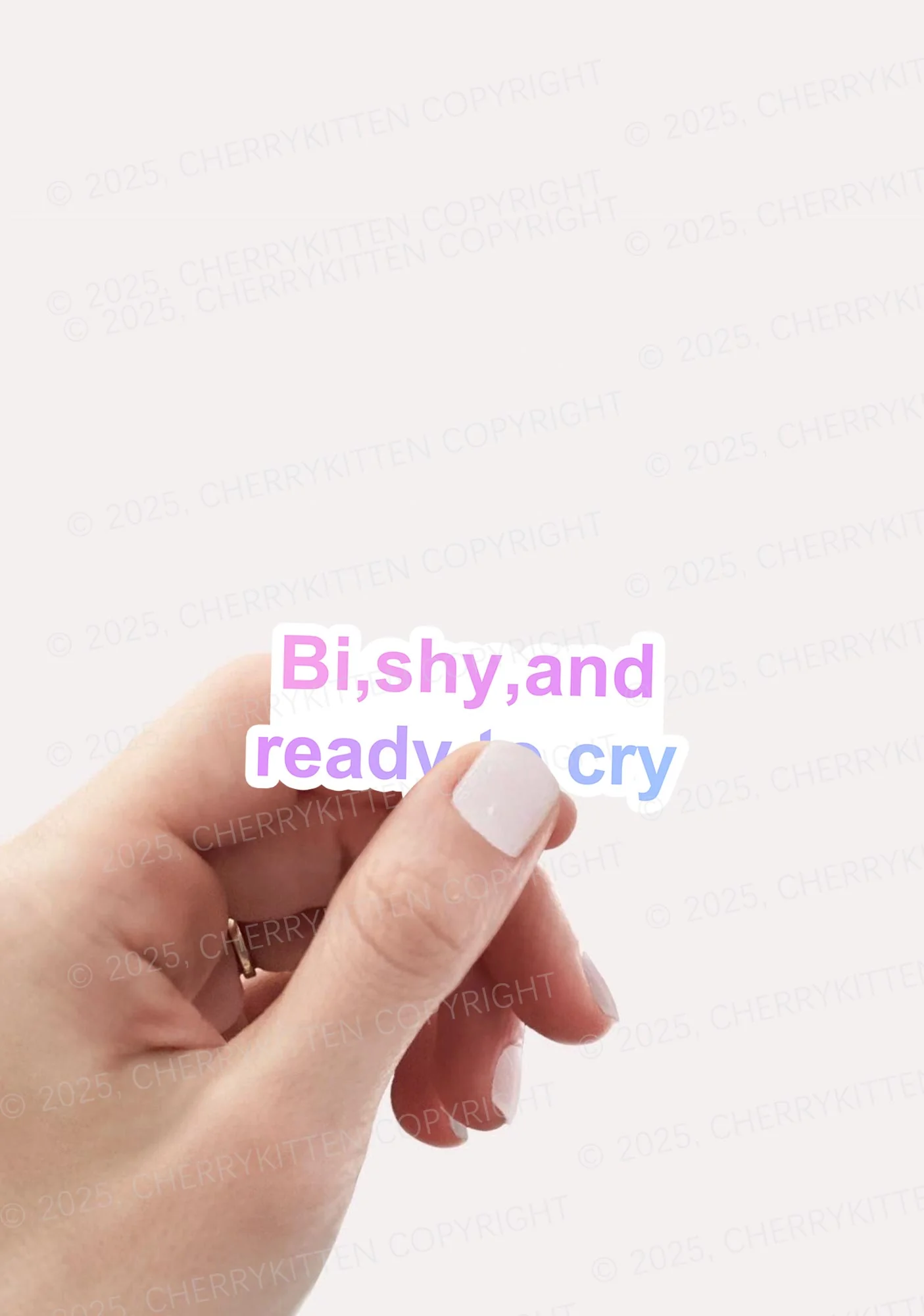 Cherrykitten Bisexual Slogan Y2K Stickers Pack Of 9 - Image 4