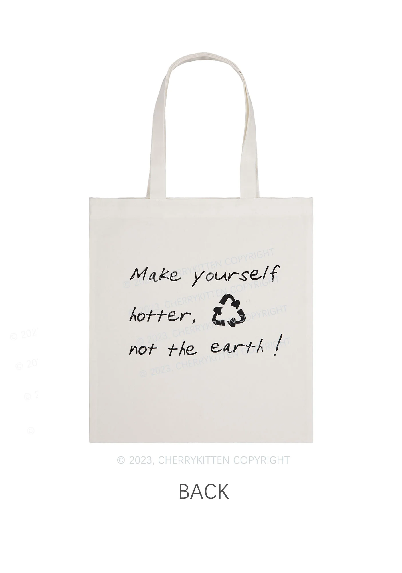 Cherrykitten Eco-friendly Y2K Canvas Tote Bag - Image 2