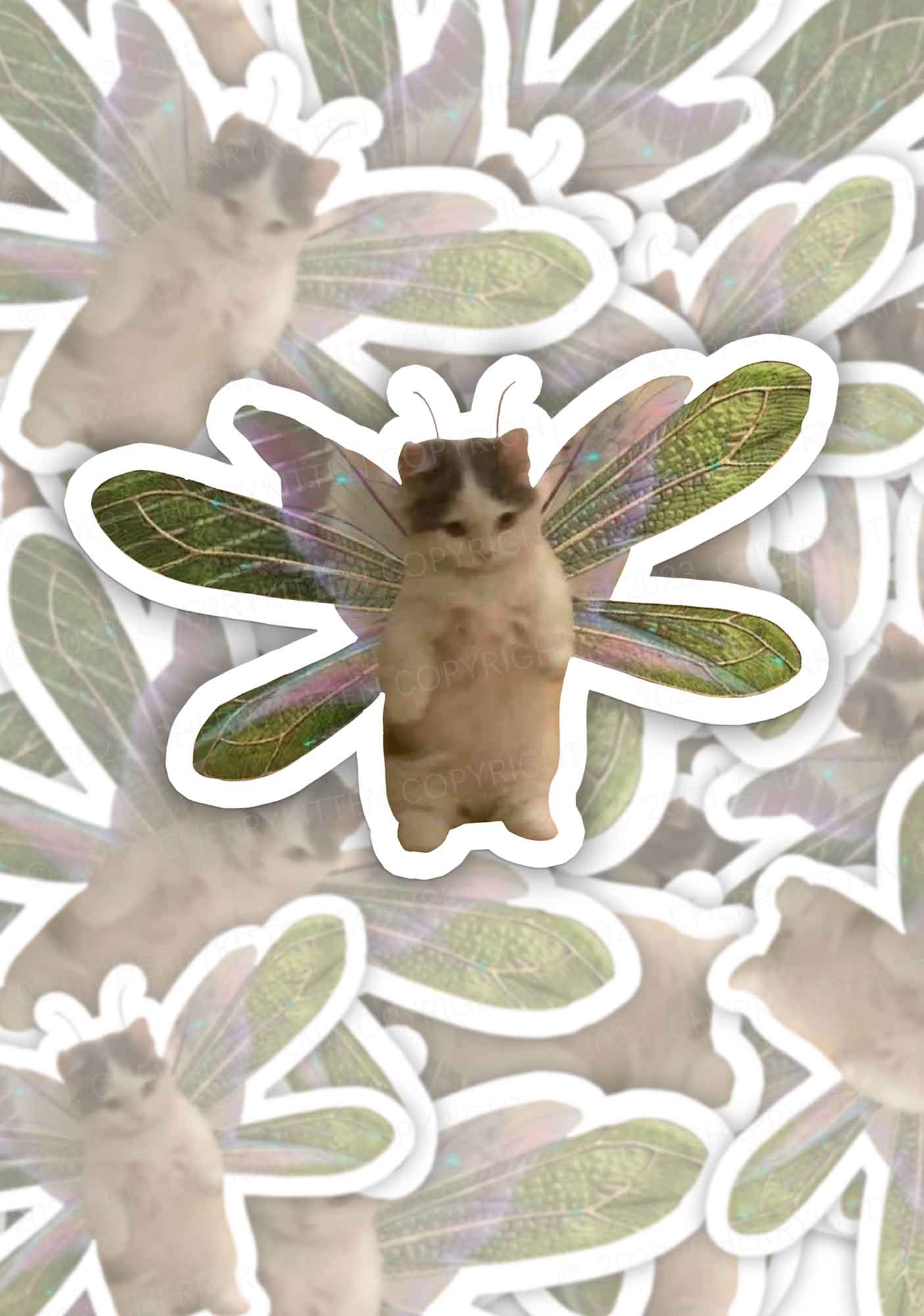 Cherrykitten Favorites Cat Y2K Stickers Pack Of 10 - Image 2