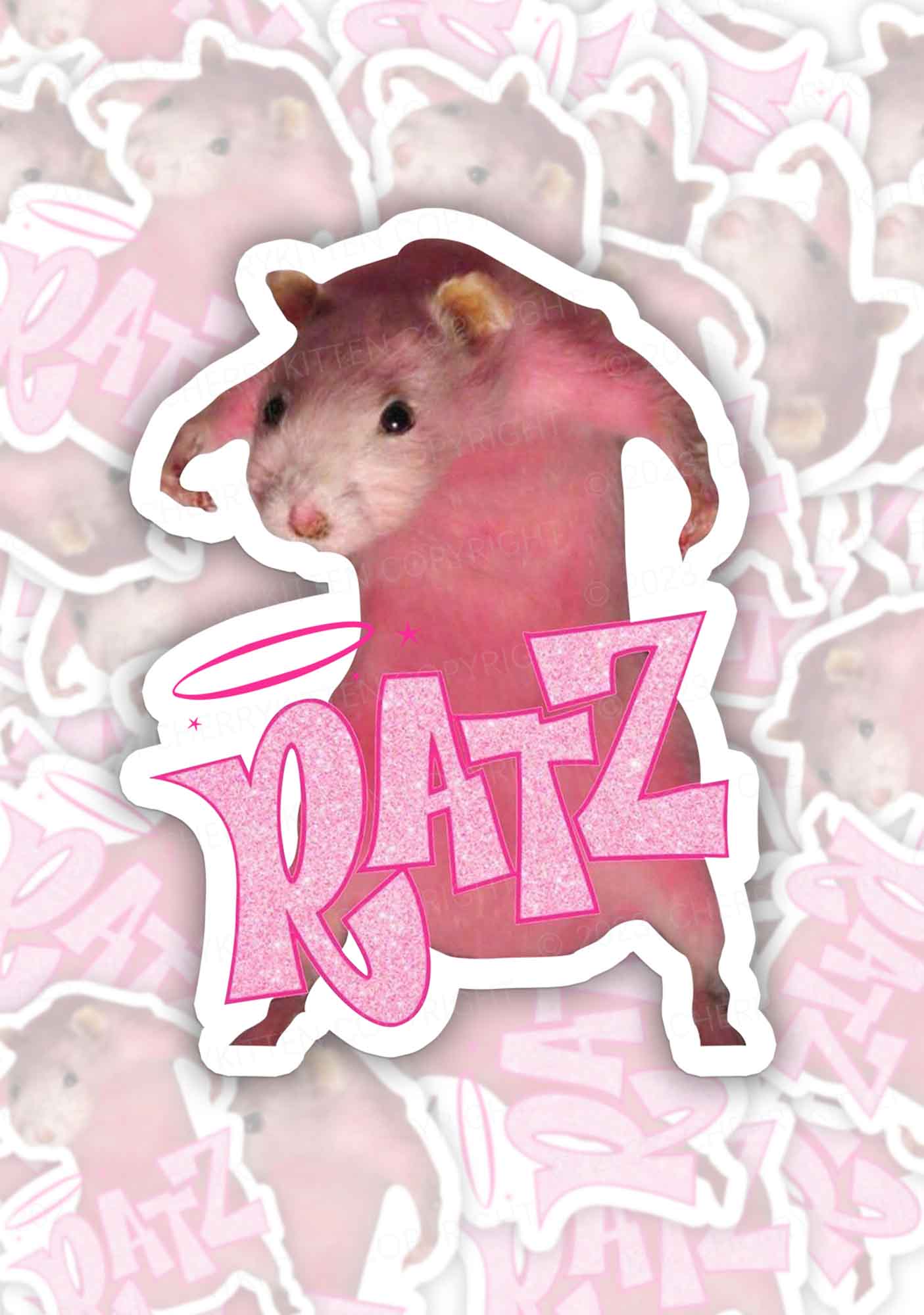 Cherrykitten Favorites Pink Y2K Stickers Pack Of 11 - Image 2