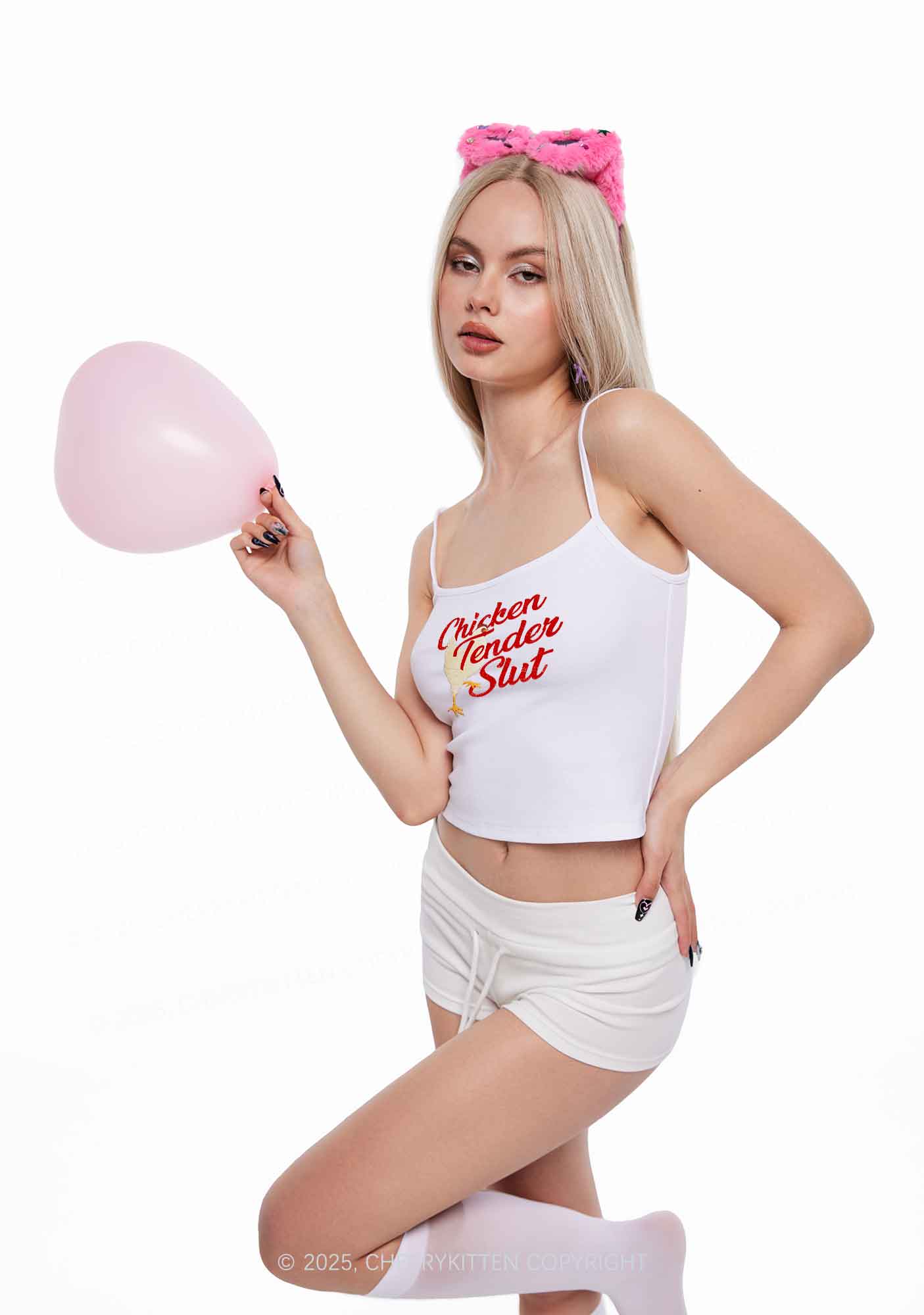 Chicken Tender Slxt Y2K Spaghetti Strap Cami Cherrykitten - Image 2