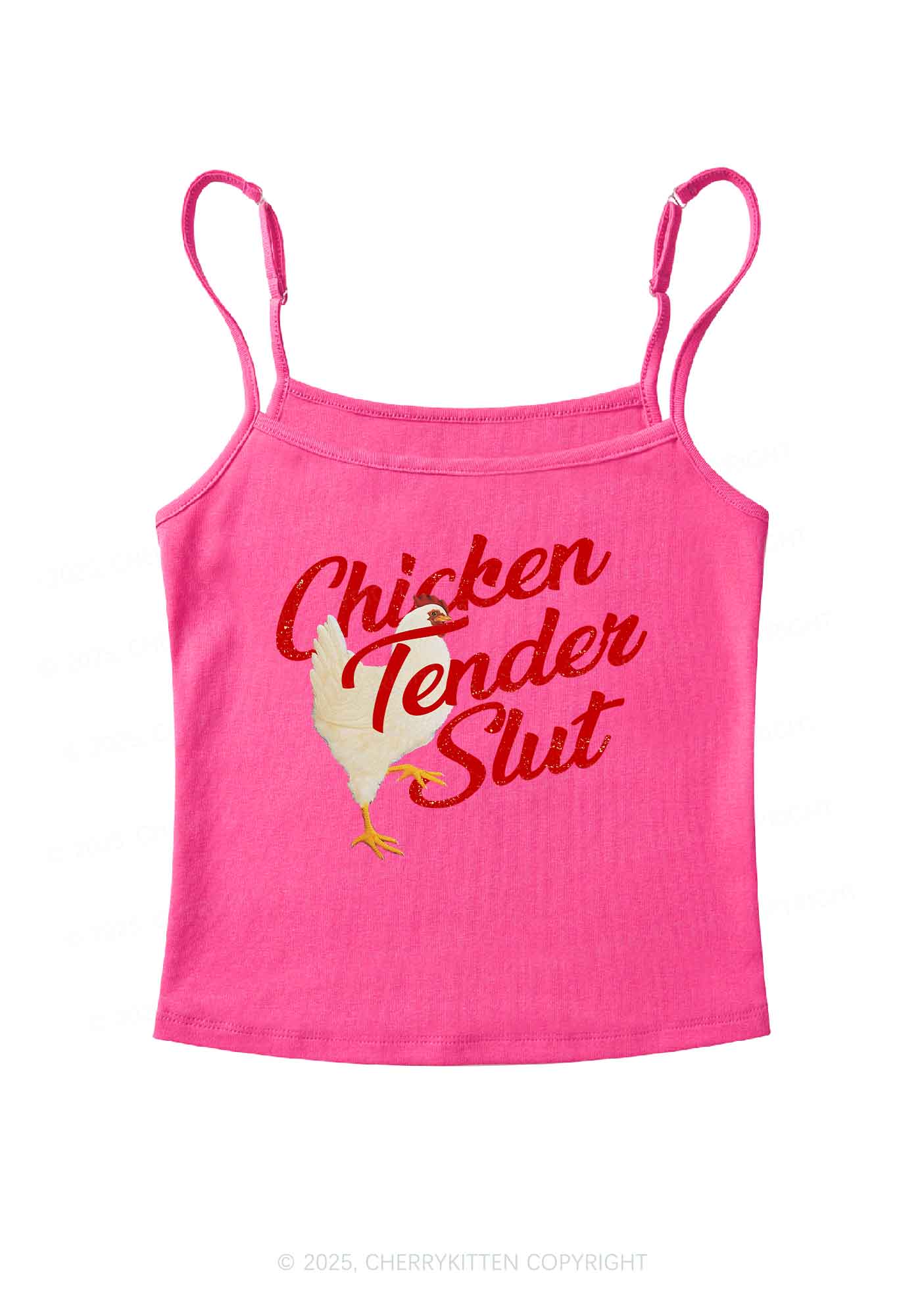 Chicken Tender Slxt Y2K Spaghetti Strap Cami Cherrykitten - Image 4