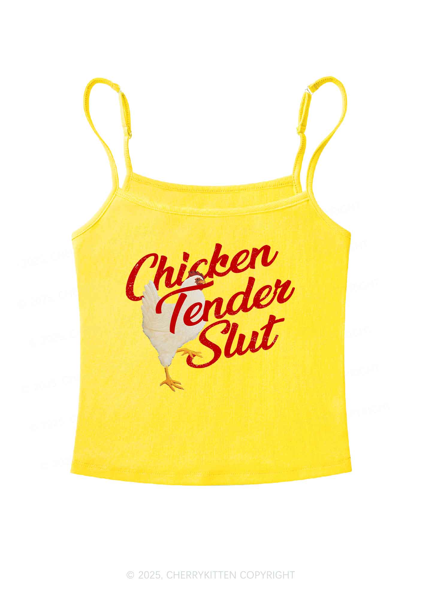 Chicken Tender Slxt Y2K Spaghetti Strap Cami Cherrykitten - Image 7