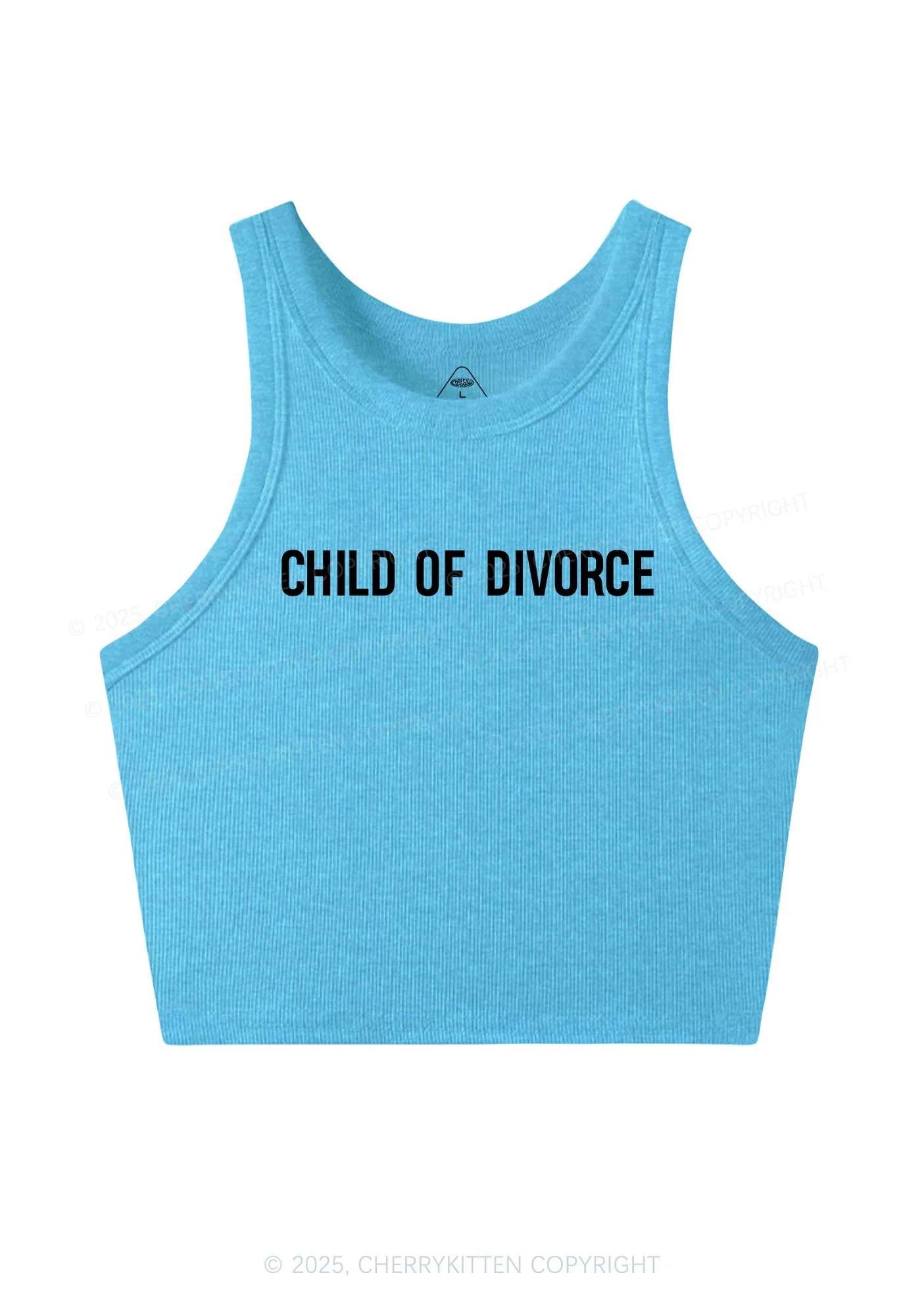 Child Of Divorce Y2K Crop Tank Top Cherrykitten - Image 4