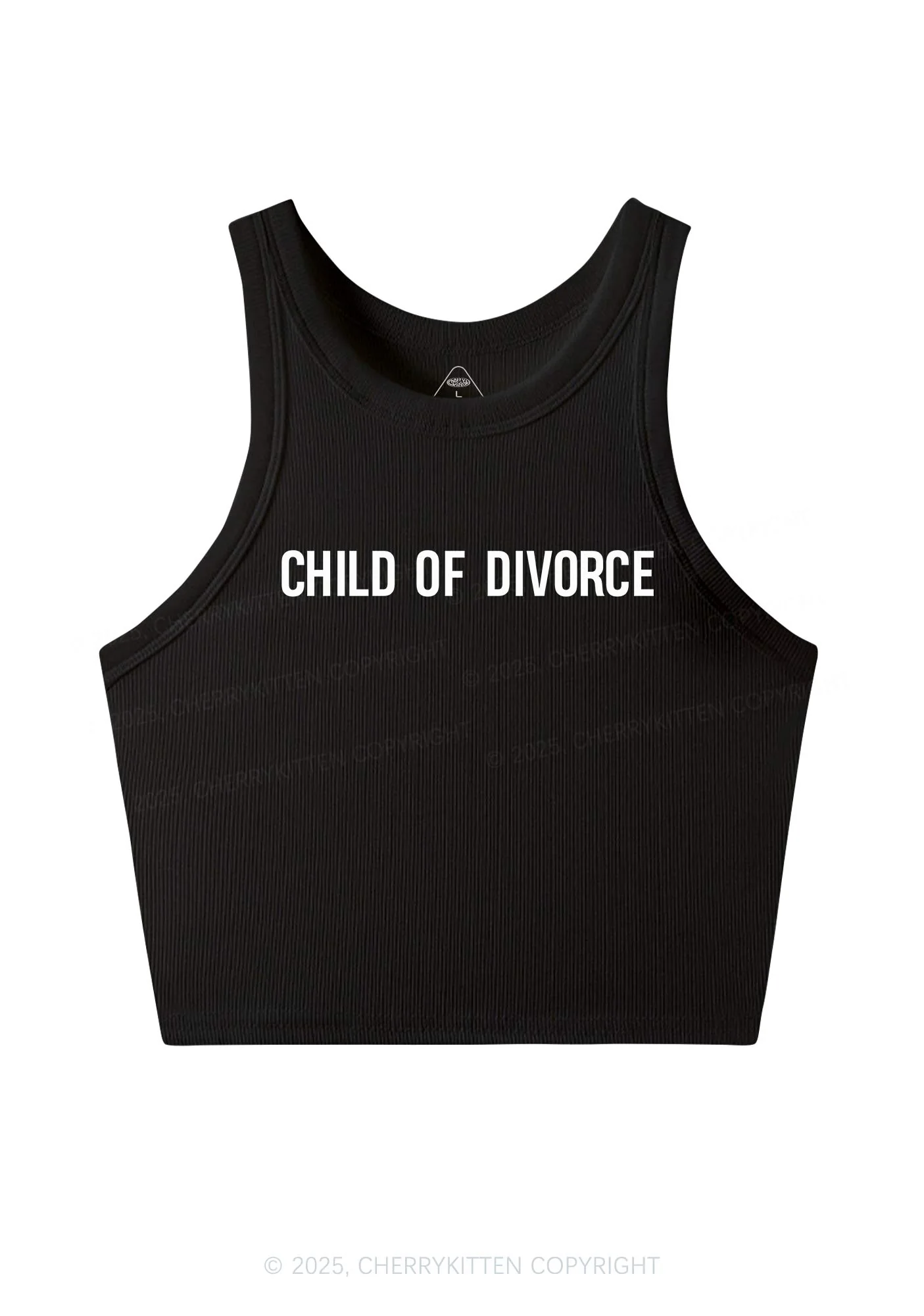 Child Of Divorce Y2K Crop Tank Top Cherrykitten - Image 5