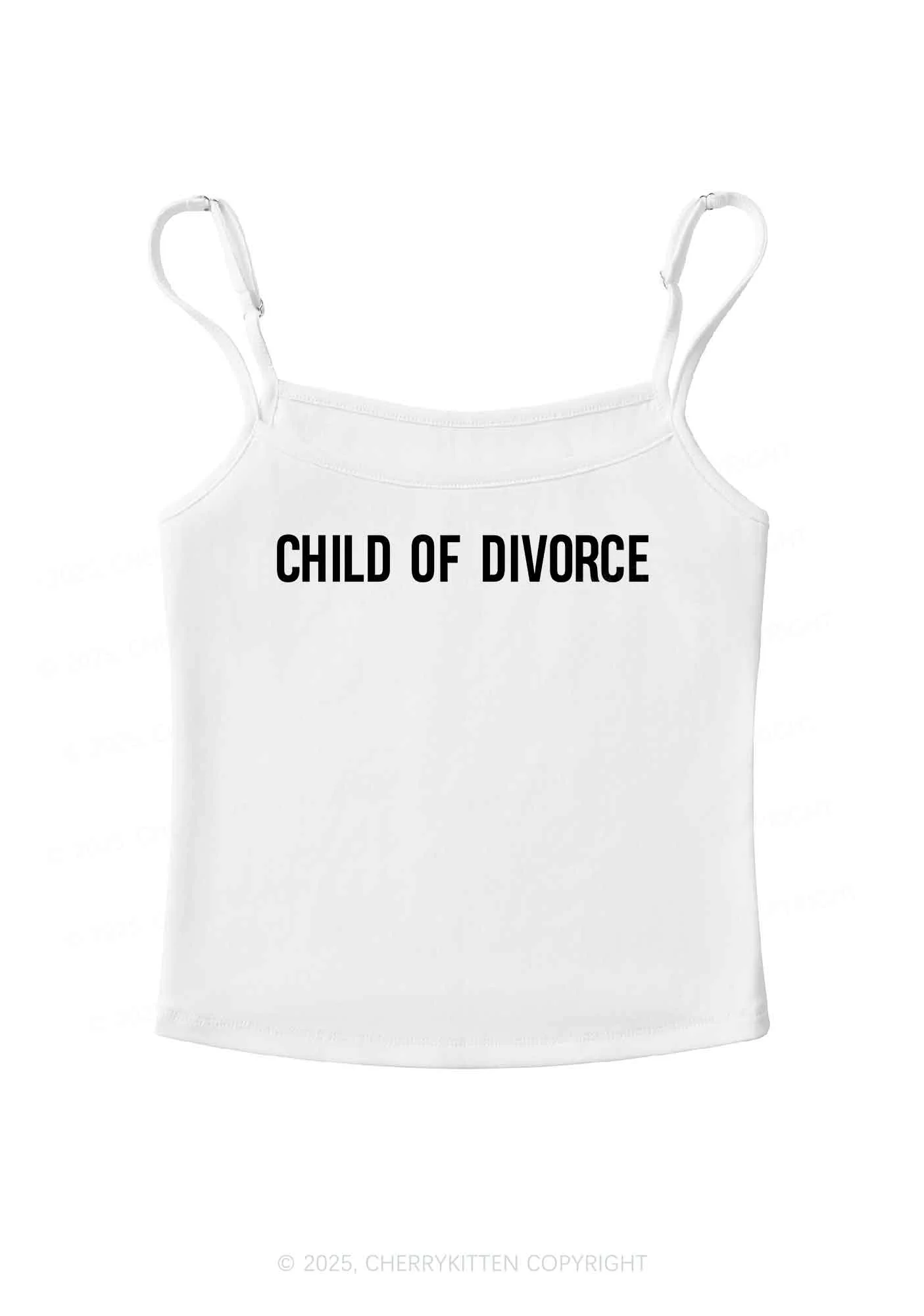 Child Of Divorce Y2K Spaghetti Strap Cami Cherrykitten - Image 4