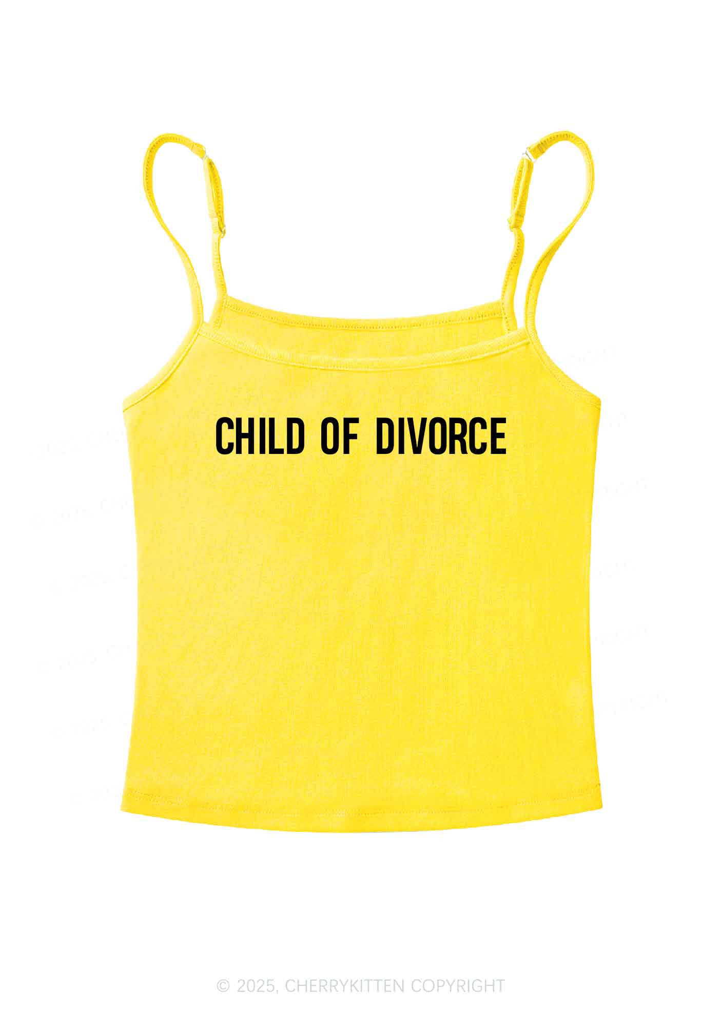 Child Of Divorce Y2K Spaghetti Strap Cami Cherrykitten - Image 5